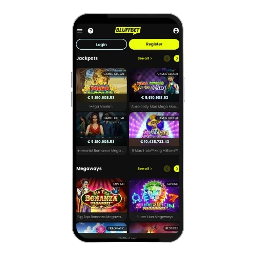 Bluff Bet Casino Online Mobile App